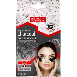 Beauty Formulas Activated Charcoal Eye Gel Patches 12τμχ