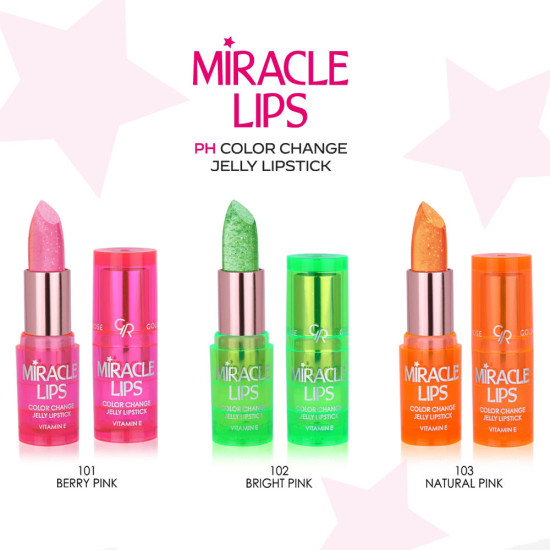 GOLDEN ROSE MIRACLE LIPS COLOR CHANGE JELLY LIPSTICK